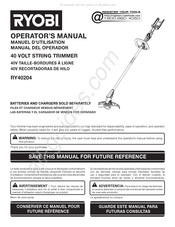 Ryobi RY40204 Manual Del Operador