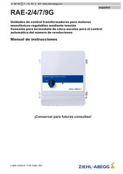 ZIEHL-ABEGG RAE-4G Manual De Instrucciones