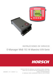 horsch E-Manager Midi 10.14 Maestro V Serie Instrucciones De Servicio