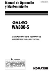 Komatsu GALEO WA380-5 Manual De Operación Y Mantenimiento