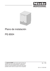 Miele professional PG 8504 Manual Del Usuario