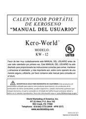 World Marketing of America Kero-World KW - 12 Manual Del Usuario