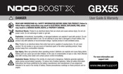 NOCO Boost X GBX55 Guía De Usuario Y Garantía