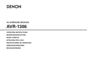 Denon AVR-1306 Instrucciones De Operación