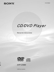 Sony DVP-CX860 Manual De Instrucciones