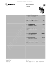 Trume Ultraheat Solo Instrucciones De Uso