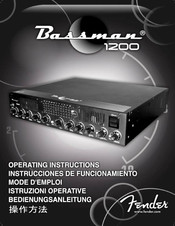 Fender BASSMAN 1200 Instrucciones De Funcionamiento