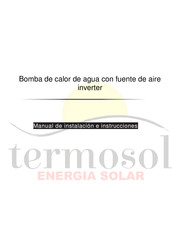 termosol H8A Manual De Instalación E Instrucciones