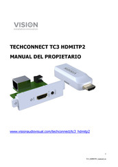 Vision TECHCONNECT TC3 HDMITP2 Manual Del Propietário