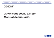 Denon 550 Manual Del Usuario