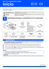 Brother MFC-J410 Guía De Configuración Rápida
