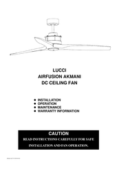 LUCCI Air AIRFUSION AKMANI Instrucciones De Instalación