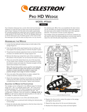 Celestron Pro HD Wedge Manual Del Usuario