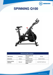 Monark SPINNING Q100 Manual Del Usuario