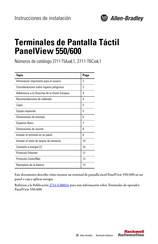Rockwell Automation Allen-Bradley PanelView 600 Instrucciones De Instalación