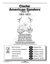 Clarke American Sanders OBS-18DC Manual De Operador