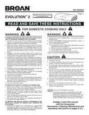 Broan EVOLUTION 2 QP2 Serie Manual Del Usuario