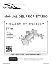 Brinly BS-381 Manual Del Propietário