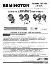 Remington REM-16-TTC-O Manual De Usuario & Instrucciones De Operación
