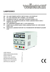 Velleman LABPS3003 Manual Del Usuario