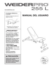 Weider Pro 255 L Manual Del Usuario