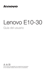 Lenovo E10-30 Guia Del Usuario