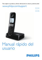 Philips D230 Manual Rápido Del Usuario