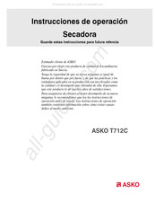 Asko T712C Instrucciones De Operación