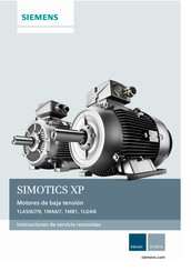 Siemens SIMOTICS XP 1MA6 Instrucciones De Servicio Resumidas