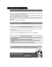 Guerrero MAGIC Econo G90 2016 Manual Del Usuario