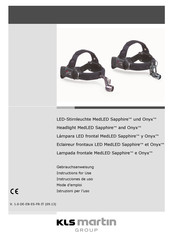 KLS Martin group MedLED Sapphire Instrucciones De Uso