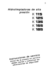 Kränzle K 155 Instrucciones De Servicio