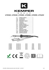 Kemper 170100 Manual De Instrucciones