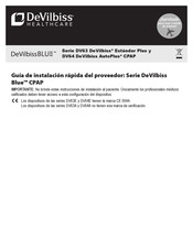 DeVilbiss Healthcare BLUE AutoPlus DV64 Serie Guía De Instalación Rápida