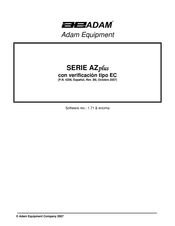 Adam Equipment AZplus 6 Manual Del Usuario