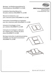 MHG SOLARMAT FL 2,3 MÄ Manual De Instalacion Y Uso