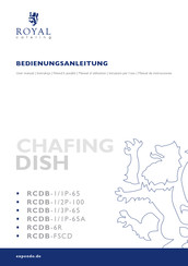 Royal Catering RCDB-1/1P-65 Manual De Instrucciones