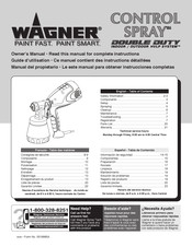 WAGNER CONTROL SPRAY DOUBLE DUTY Manual Del Propietário