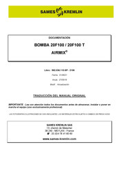 SAMES KREMLIN AIRMIX 20F100 Instrucciones De Seguridad Y De Instalación