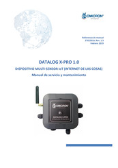 Omicron DATALOG X-PRO 1.0 Manual De Servicio Y Mantenimiento