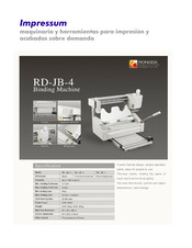 Ronda Impressum RD-JB-4 Manual Del Usario