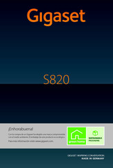 Gigaset S820 Manual Del Usuario
