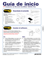 Microtek ScanMaker 9800XL Plus Guía De Inicio