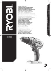 Ryobi R18PD3 Traducción De Las Instrucciones Originales