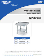 Vollrath 40741 Manual Del Operador