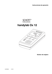 SCHOTT Instruments handylab Ox 12 Instrucciones De Operación