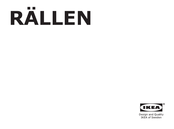 IKEA RÄLLEN E1521 Manual Del Usuario