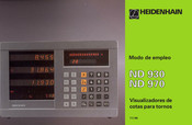 HEIDENHAIN ND 930 Modo De Empleo