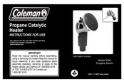 Coleman Propane 5036 Instrucciones De Uso