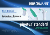 Hirschmann pipetus standard Instrucciones De Manejo